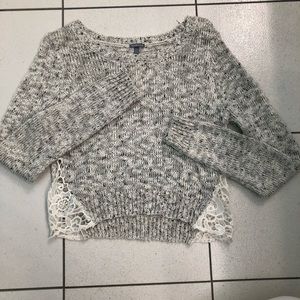 Grey Cropped Sweater